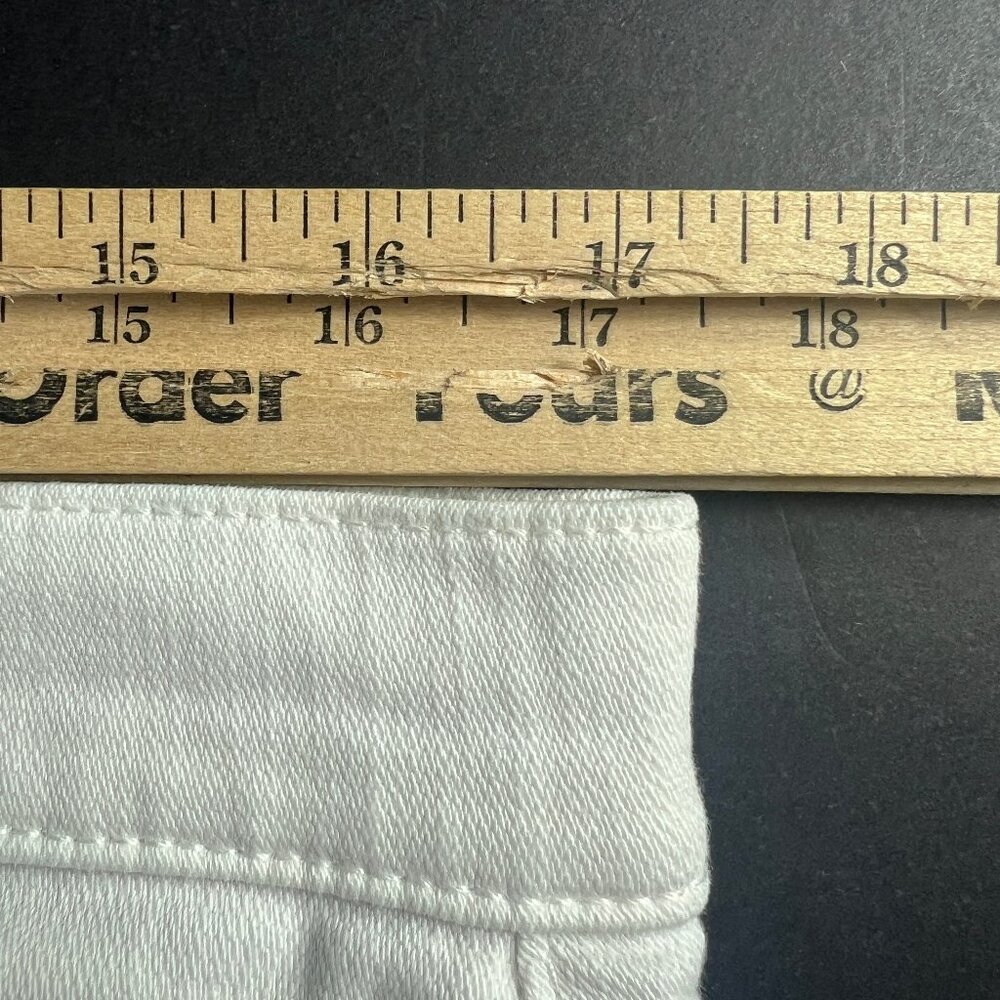 7 For All Mankind Jeans Women 34x28* Josefina Boyfriend Ankle White Denim Tag 30 - Picture 16 of 16